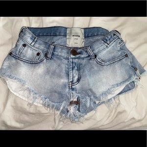ONE TEASPOON No 2 Denim Shorts